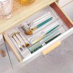 cutlery drawer organizer with multiple compartments for kitchen cutlery, utensils, cosmetics and drawer storage organization from Homedash Lebanon.