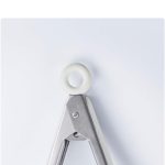 Stainless steel kitchen tongs with silicone tips heat resistant non stick cooking tool Homedash Lebanon