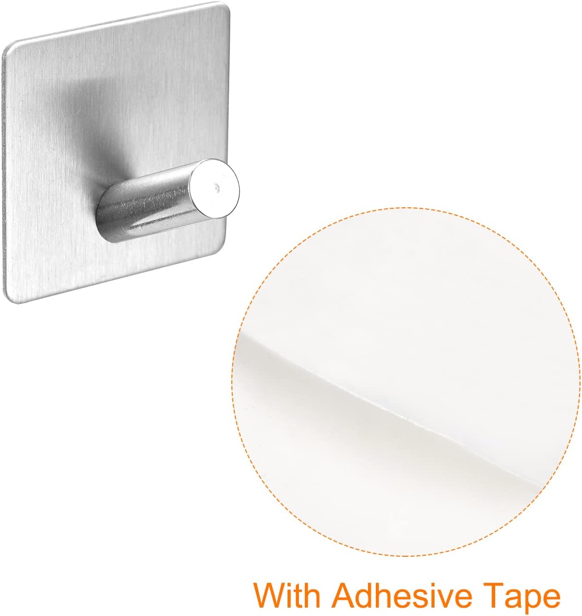 304 Stainless Steel Self Adhesive Hanger Hook Wall Mount