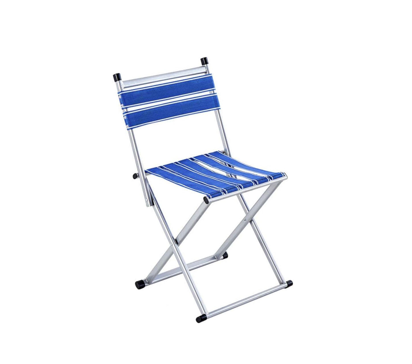 Outdoor folding camp stool with back support portable chair for camping and fishing use