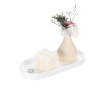 Modern silicone bathroom tray organizer for vanity countertop, sink, jewelry and toiletries – shop now from Homedash in Lebanon.