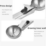 ice cream scoop with trigger release for making round scoops of ice cream, cookies, and fruit – shop now from Homedash in Lebanon.