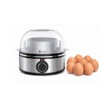 Dorsch DH-07905 electric egg boiler with 7 eggs capacity and omelet tray on a modern kitchen counter