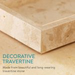 Beige Travertine Marble Vanity Tray Decorative Counter Organizer – Homedash