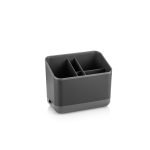 CUTLERY HOLDER WITH 5 COMPARTMENTS – FOLY MODERN CUTLERY ORGANIZER FOR SPOONS, FORKS & KNIVES - Dark Grey