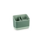 CUTLERY HOLDER WITH 5 COMPARTMENTS – FOLY MODERN CUTLERY ORGANIZER FOR SPOONS, FORKS & KNIVES - Green