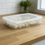 Rectangular 2.3L Airtight Food Storage Container Plastic Kitchen Organizer