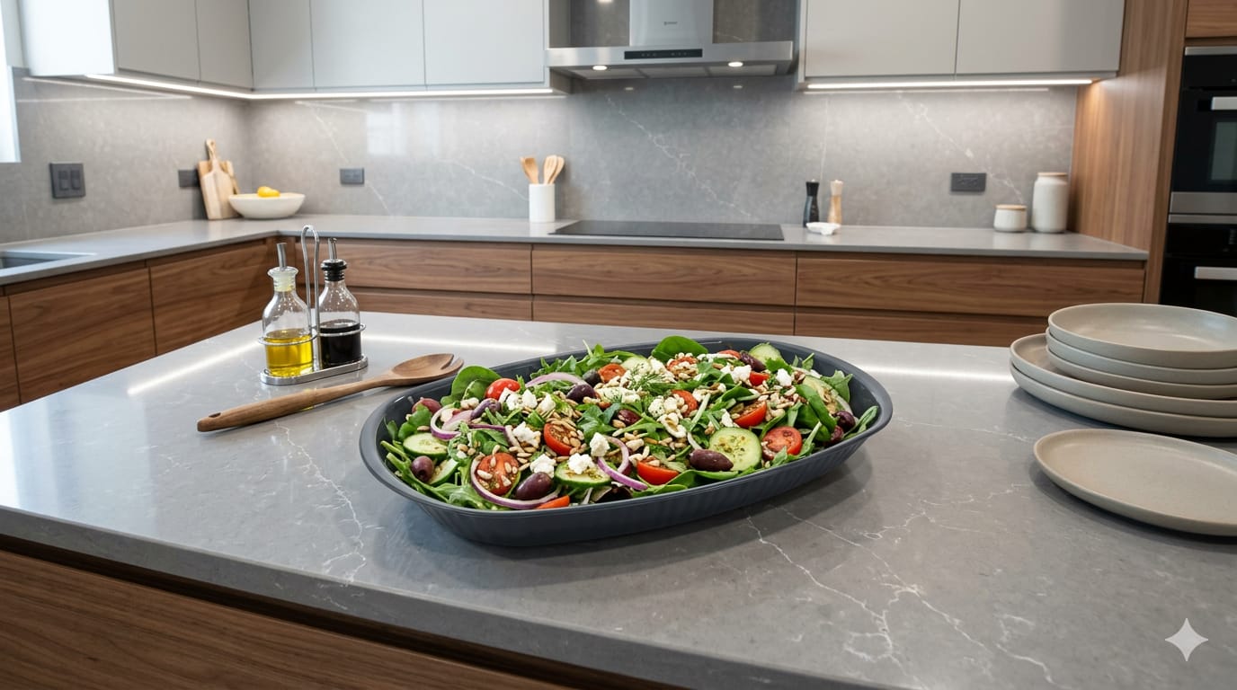 SERVING LARGE PLATE - OVAL SALAD PLATTER BALLY