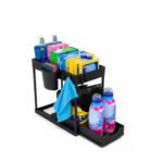 double-layer-kitchen-organizer-pull-out-rack-black