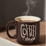 ceramic mug lebanon, cappuccino cup 480ml, brown coffee mug, homedash