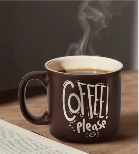 ceramic mug lebanon, cappuccino cup 480ml, brown coffee mug, homedash