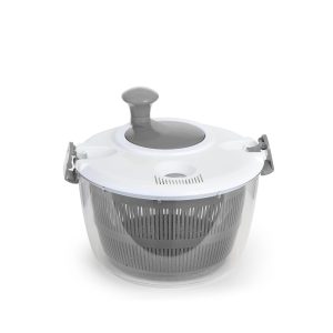 LARGE SALAD SPINNER 5 L – MANUAL LETTUCE DRYER FOR FRUITS & VEGETABLES WITH CRANK HANDLE