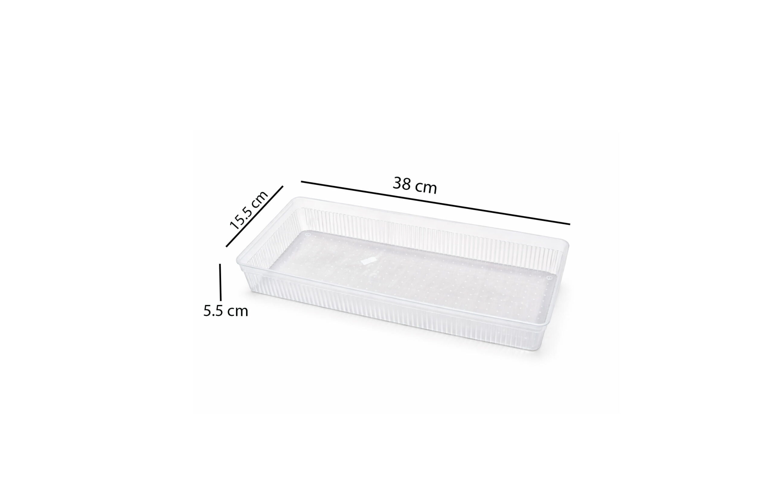 clear-plastic-drawer-organizer- 38cm-Rectangular-homedash