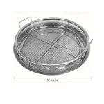 air fryer basket set for oven with mesh tray for crispy cooking