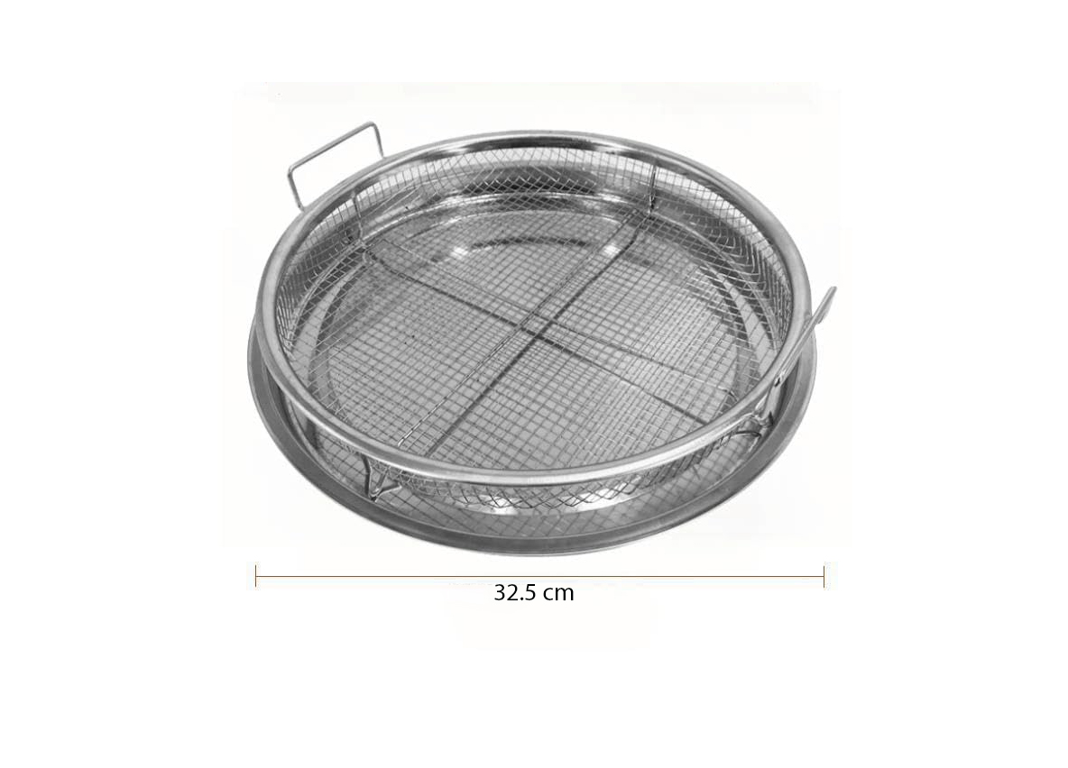 air fryer basket set for oven with mesh tray for crispy cooking