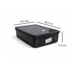 rectangular plastic food storage container with airtight lid for kitchen organization and pantry storage – Shop now from Homedash in Lebanon