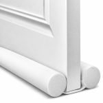 DOOR DRAFT STOPPER UNDER DOOR SEAL ADJUSTABLE - White