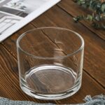 Glass Candle Jar Set of 6 Clear Minimal Design