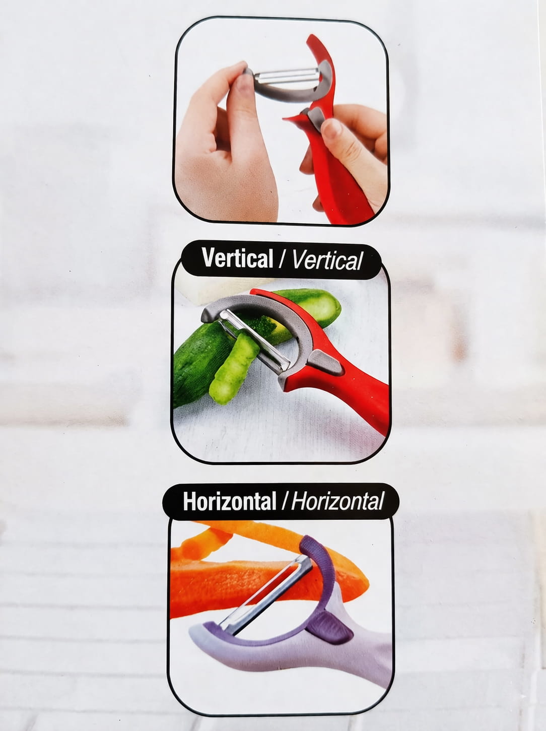 Movable head Y-shaped potato peeler with swivel blade for fruits and vegetables