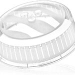 Transparent 26cm microwave food cover BPA free splatter guard with steam vents for plates and bowls