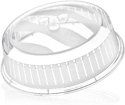 Transparent 26cm microwave food cover BPA free splatter guard with steam vents for plates and bowls