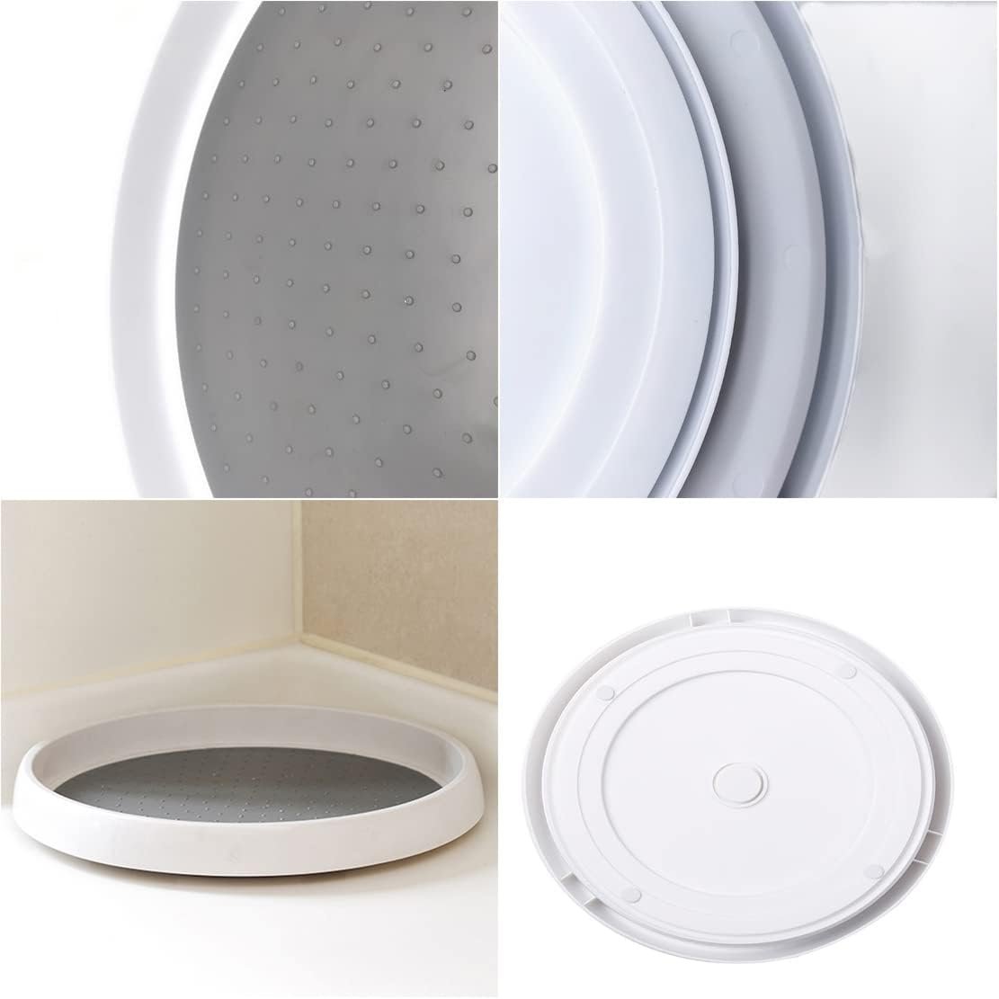 Rotating Tray 29cm White Organizer