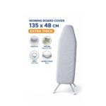 Extra thick ironing board cover 135x48 cm with cotton fabric and non-slip elastic fit in Lebanon