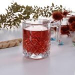 Set of 2 Pasabahce Timeless glass mugs with handles 195ml for coffee and tea