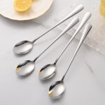 Long Stainless-Steel Stirring Spoons 20cm Set