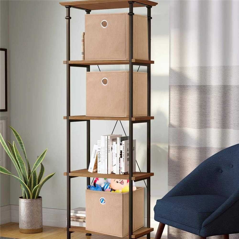 collapsible fabric storage bins with handle for organizing toys clothes and shelves