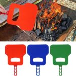 Manual BBQ hand fan heat resistant plastic blower for charcoal fire ignition