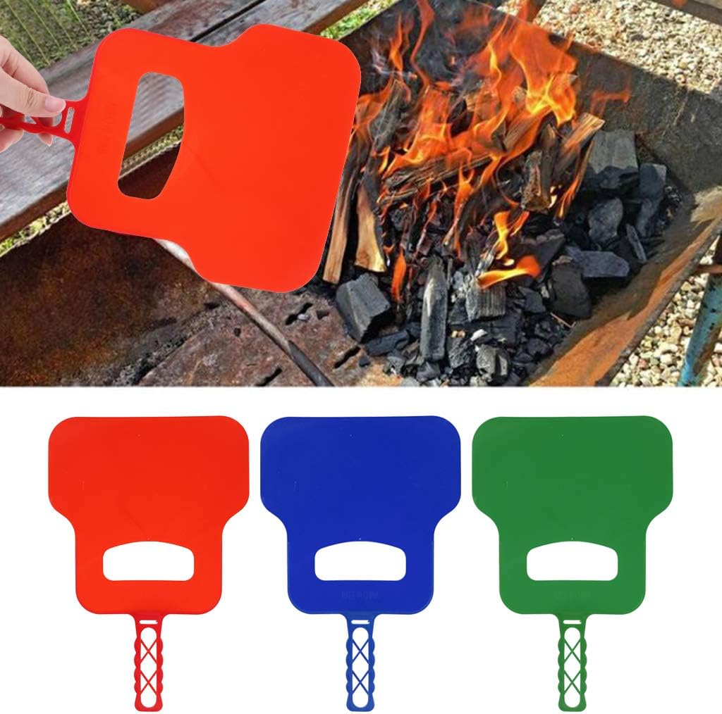 Manual BBQ hand fan heat resistant plastic blower for charcoal fire ignition