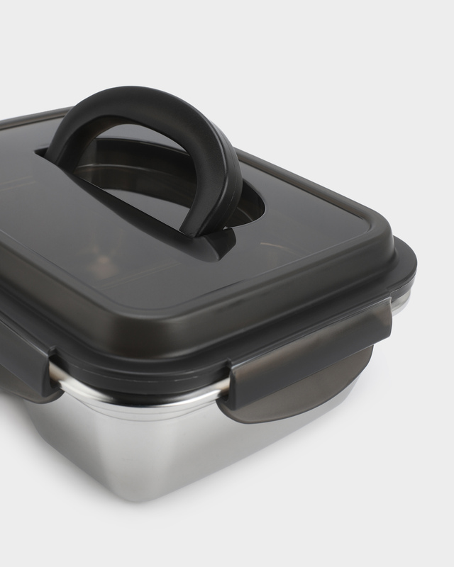 Dosthoff stainless steel lunch box 2 compartments 1800ml leakproof with handle microwave safe