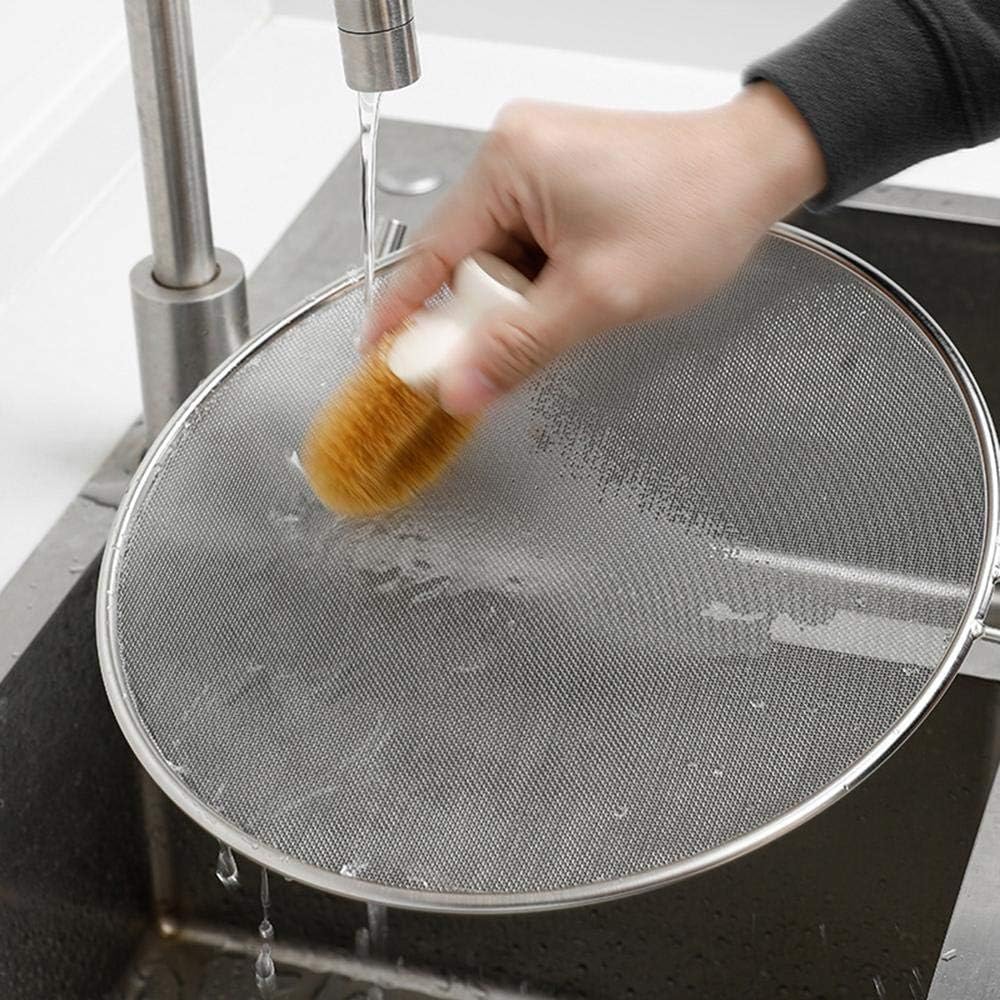 33cm stainless steel splatter screen oil guard for frying pan kitchen use
