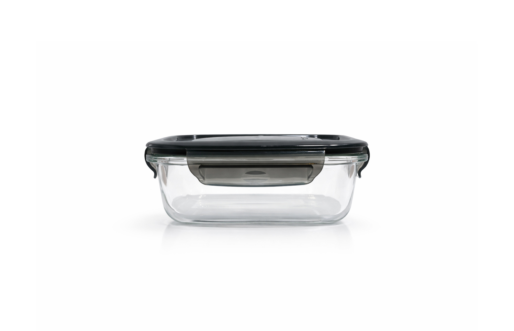 rectangular borosilicate glass food storage bowl with airtight plastic lid for oven, microwave, freezer and dishwasher use