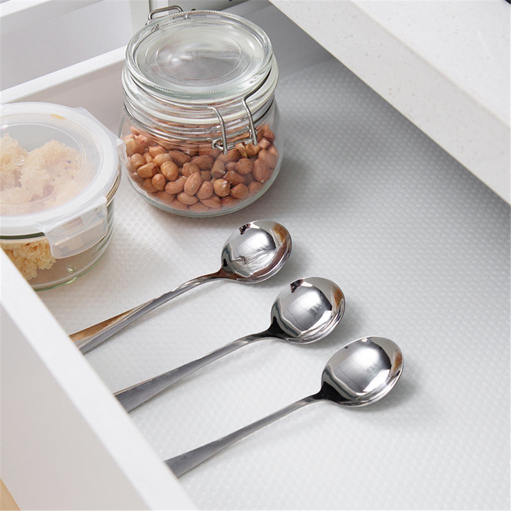 Transparent EVA shelf mat 45x300 cm non-slip waterproof drawer and cabinet liner for kitchen and storage use