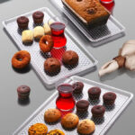 clear plastic cake serving tray with lid for dessert presentation