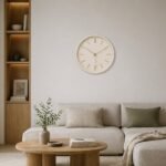 modern wall clock 29cm minimalist design