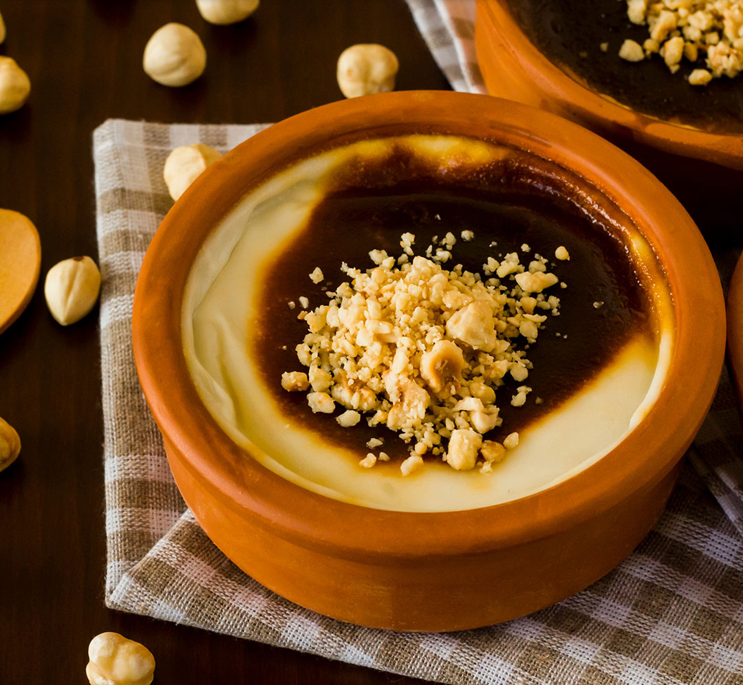 set of terracotta clay cooking bowls for oven and serving traditional food