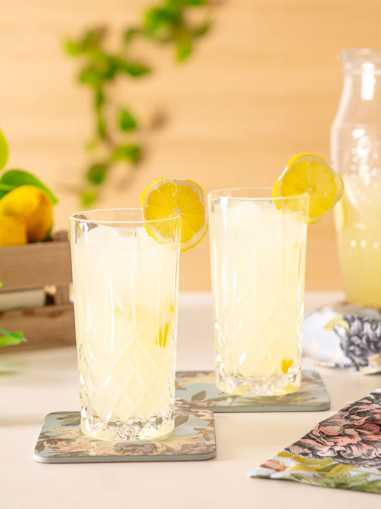 Odin set of 6 long glass cups 330ml durable clear drinking glasses for juice water cocktails Lebanon