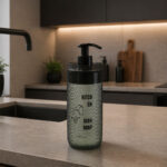 500ml glass liquid soap dispenser with pump for kitchen and bathroom sink in modern design