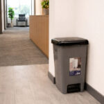 Slim 40L pedal waste bin with insert, modern space-saving trash can for kitchen and bathroom in Lebanon