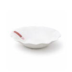 ceramic serving bowl for pasta salad and soup elegant ribbed design