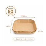disposable paper liners 50 pcs non-stick baking paper for air fryer and oven cooking in Lebanon