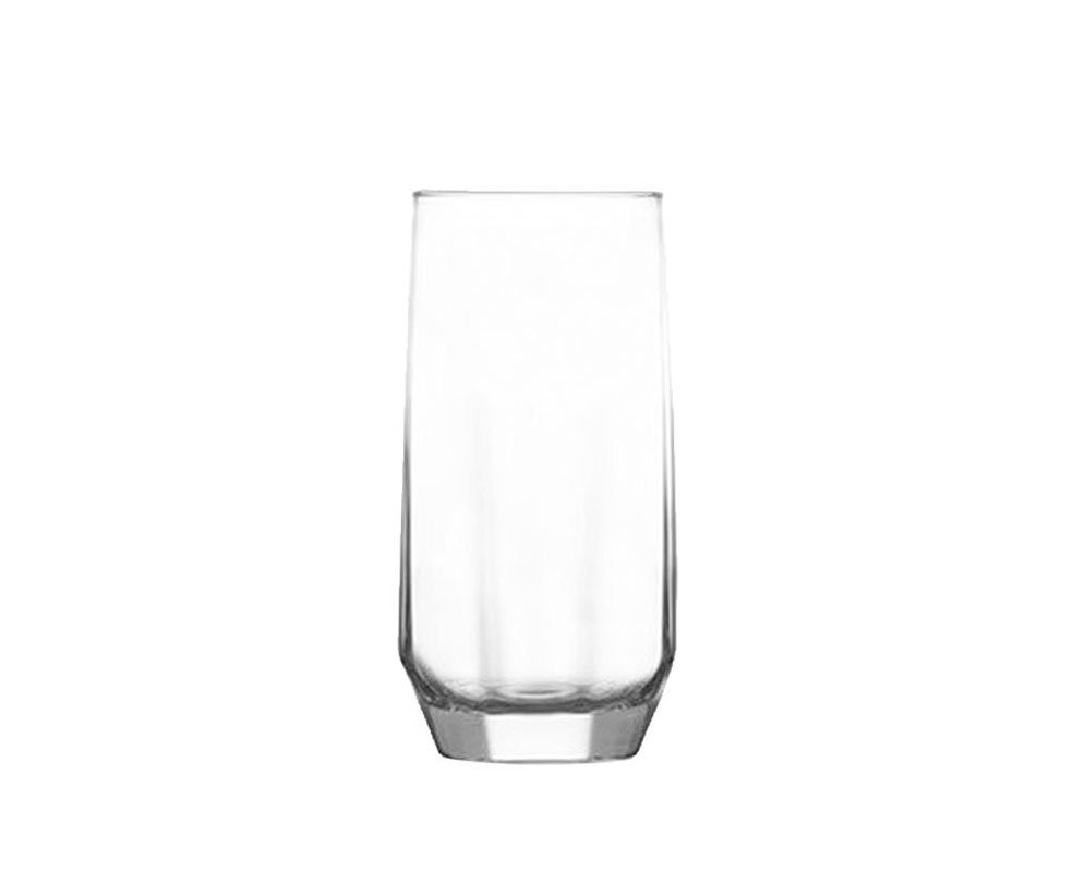 Set of 6 diamond pattern glass cups 385ml for juice water cocktails durable elegant drinkware Lebanon