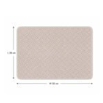 Super absorbent microfiber dish drying mat with non-slip base and quick-dry surface, size 50x38 cm for kitchen countertops.