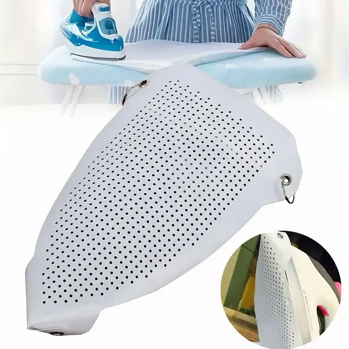 iron shoe protector cover for delicate fabric ironing on white background