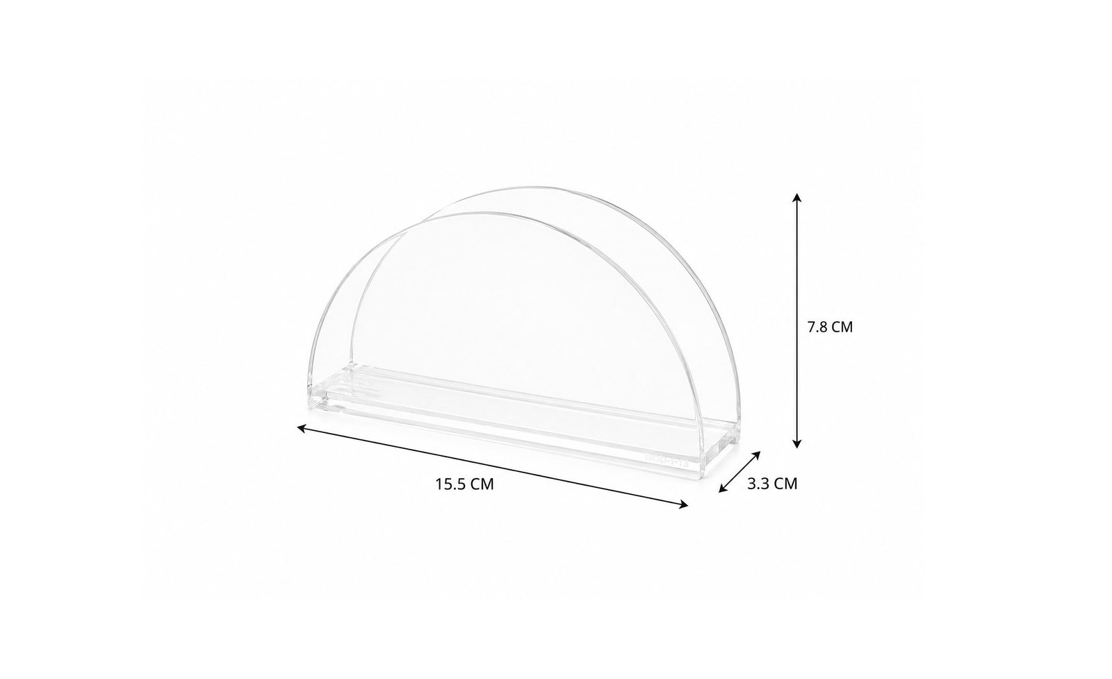 Clear Acrylic Napkin Holder Transparent Table Stand