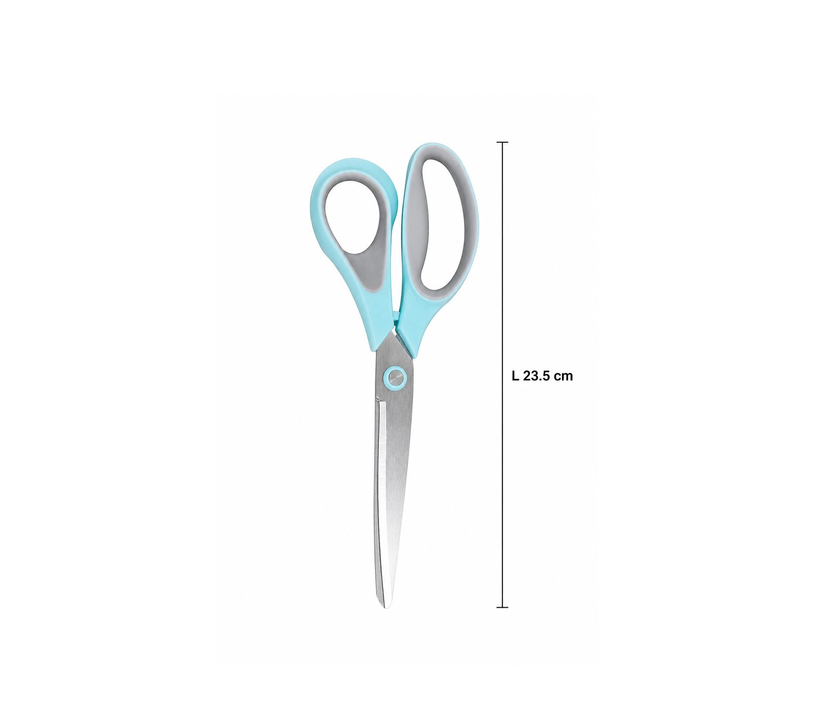 Ergonomic stainless steel craft scissors with soft-grip handles 23.5 cm for sewing crafting and office use in Lebanon