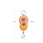 Portable digital hanging scale with hook showing 10.50 kg on LCD display
